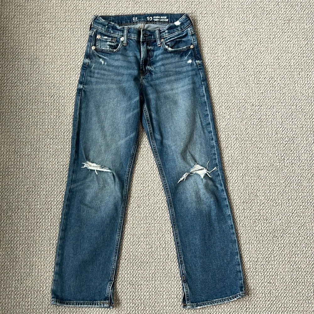 Gap Kids Girls High Rise Loose Jeans